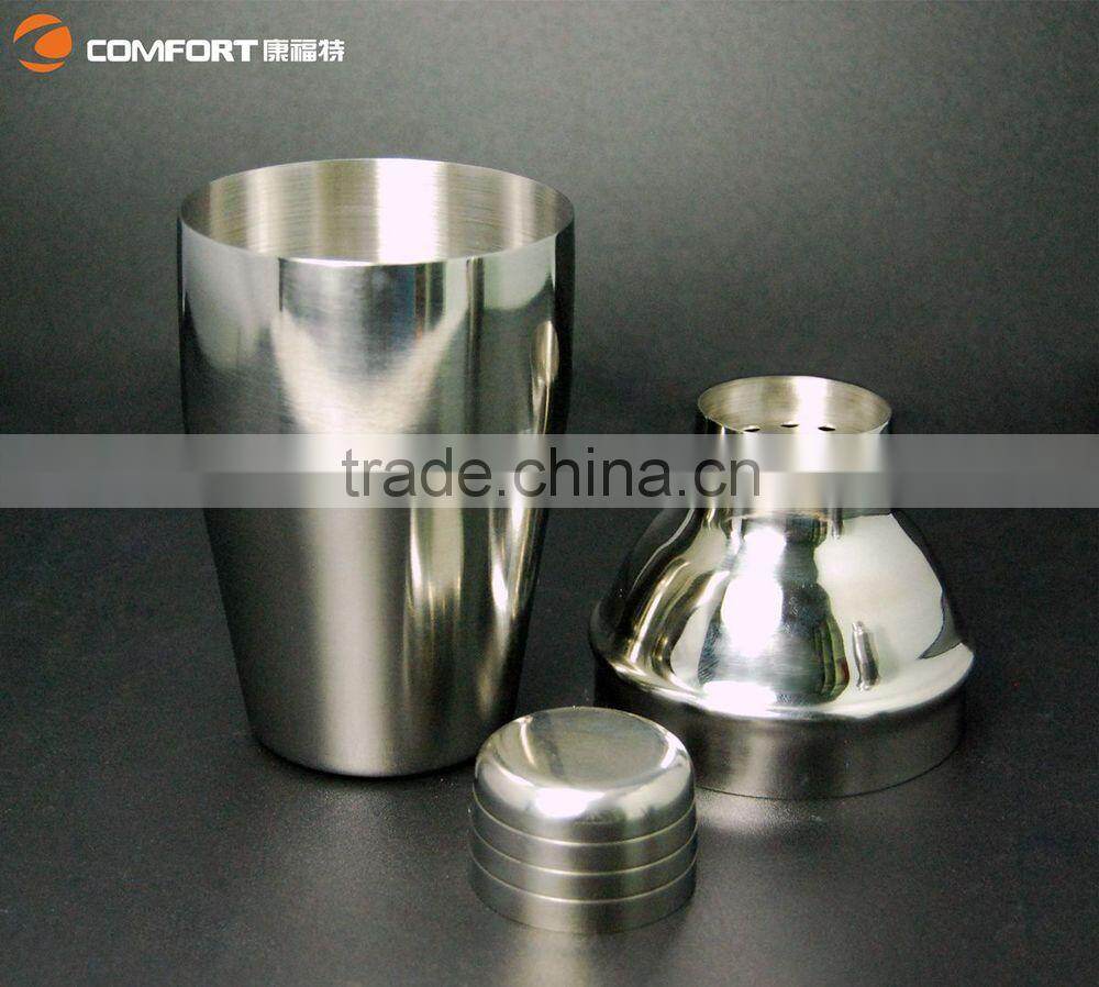 unbreakable high quality stainless steel 350ml cocktail shaker