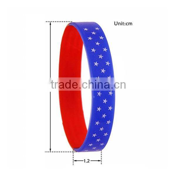 Factory direct sale multi-color silicone bracelet