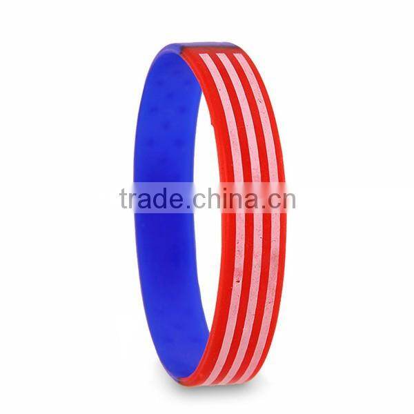 Factory direct sale multi-color silicone bracelet