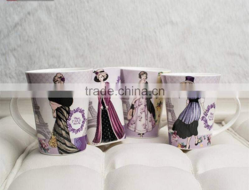 11oz porcelai coffee mug with decalPromotional Ceramic Coffee Mug with cheap price and good quality