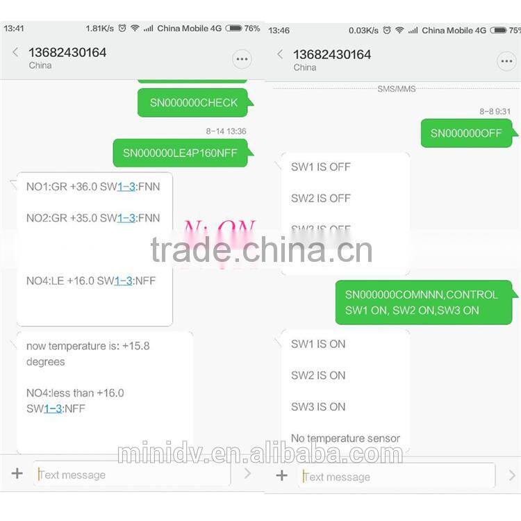 2200W 10A QUADBAND SMS/CALL Remote Controlled GSM Power Socket with 3 Outlets Which Also Supports Temperature Control