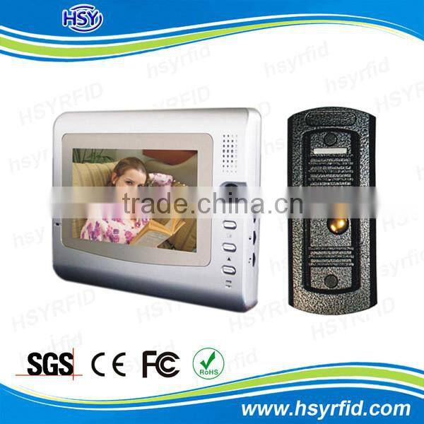 Door access control system multi apartments wired intercom 2 way video doorphone