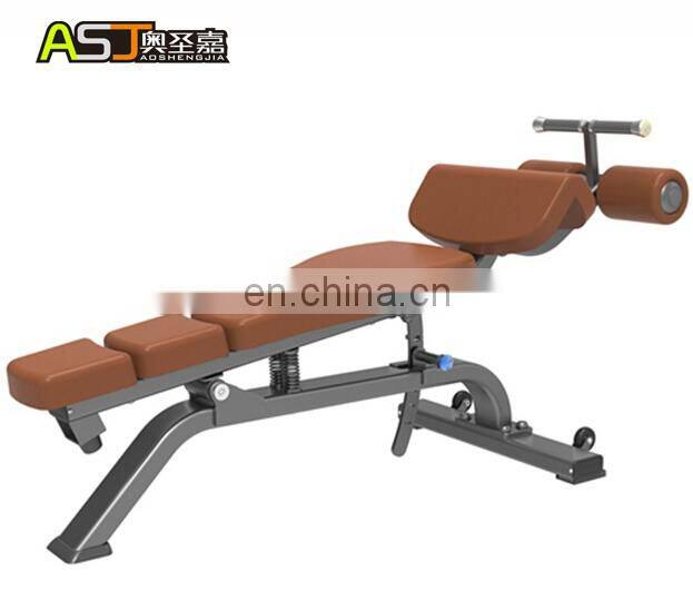 Commercial home gym fitness equipment ASJ-S828 Adjustable Abdominal Bench
