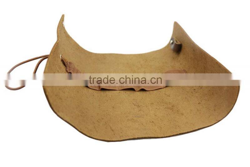 multiple use real crazy horse leather data cable storage bag custom pencil bag roll organizer