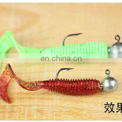 Byloo White pearl film fishing hook sabiki rigFlasher Fish Skin Feather Sabiki Bait