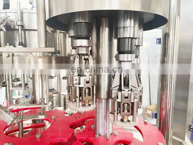 Automatic glass bottle soda beer water filling machine production line
