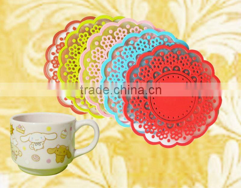 PVC tablemat hotel coaster recycled, pvc placemat, PP cup coaster and cup mats