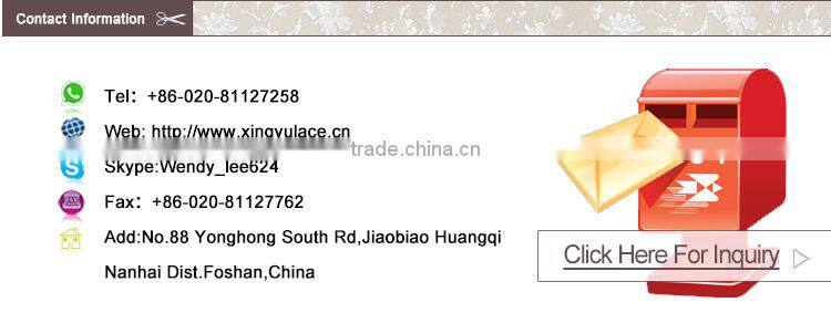 Hot sale fashion orange maple leaves shape chemical lace embroidery fabric wholesale