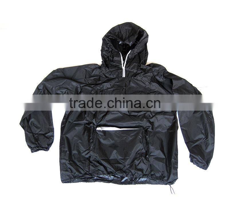 PU coating adult foldable rainwear wholesale raincoat