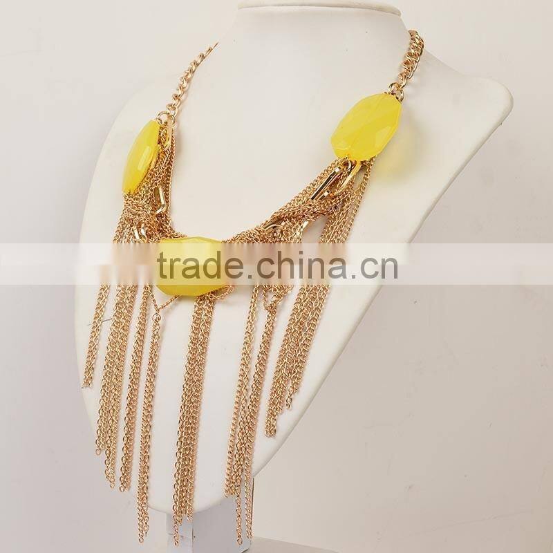 2016 Women Jewelry Necklaces Cord Charms Tassel Necklace