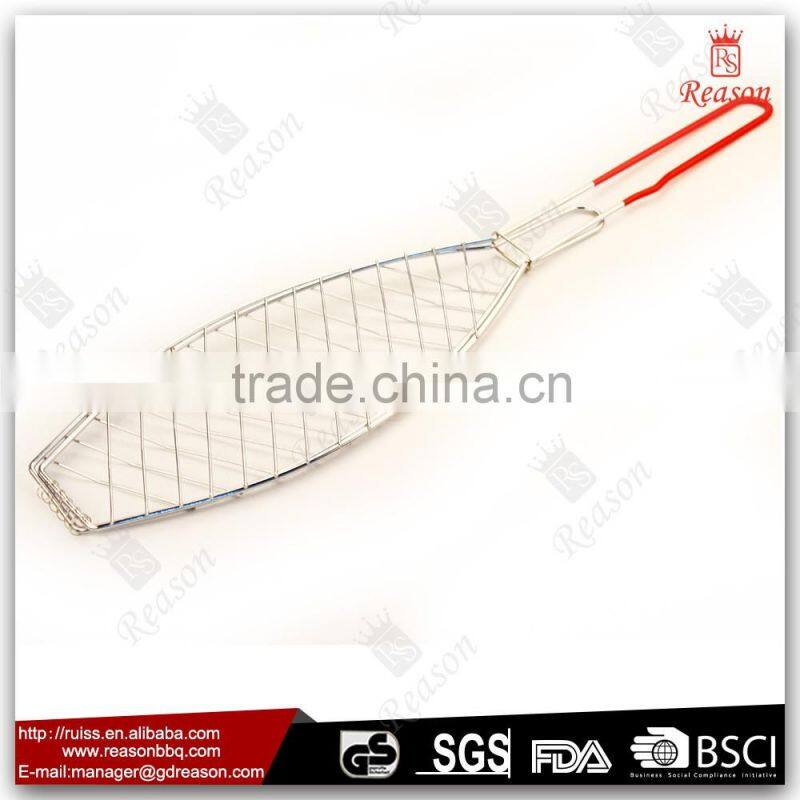 Factory Customized Colorful PVC Coated Barbecue Grill Tools For Fish