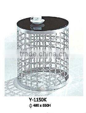 glass top flower stand&coffee table for clubs