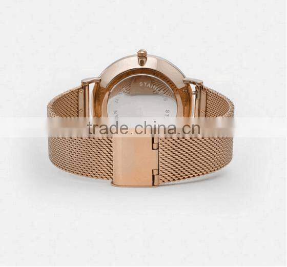 2016 New Product Fashion Vogue mesh strap Wrist Watch For Girls