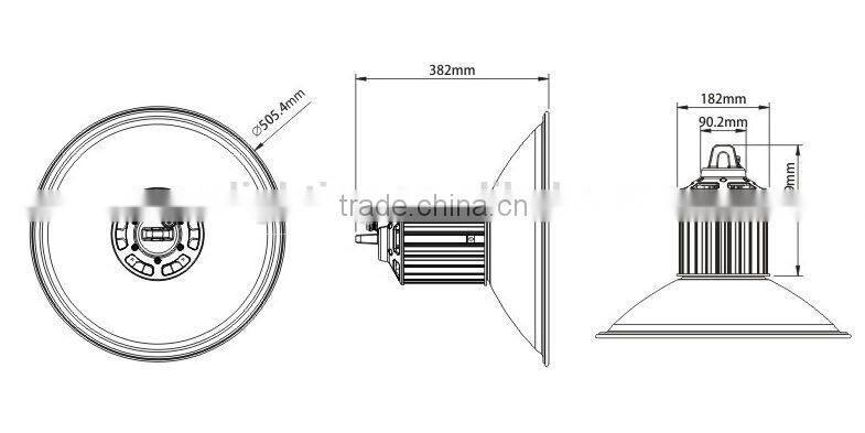 Hot sales!!Good price equal to 800w metal halide fixture for factory warehouse led high bay & low bay lighting