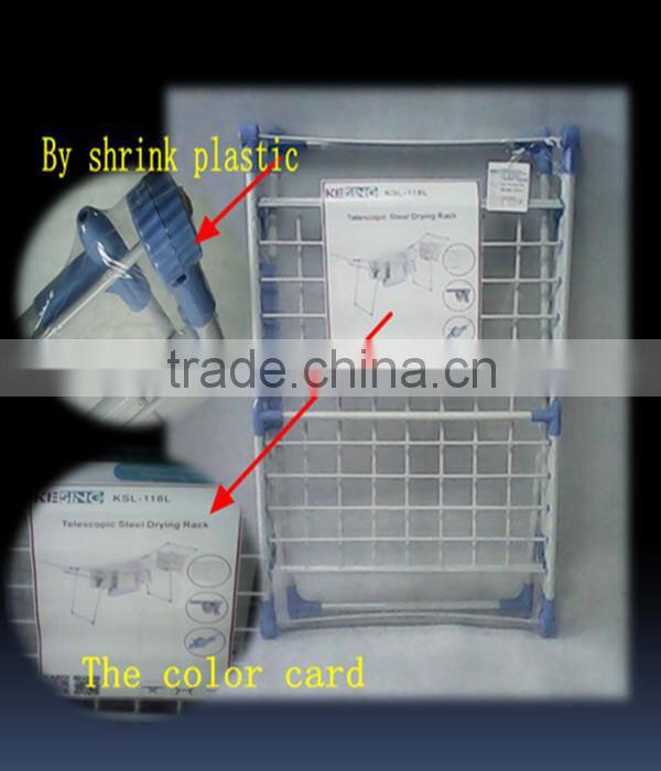 Plastics Baby Clothes Folding Metal Clothes Drying Rack