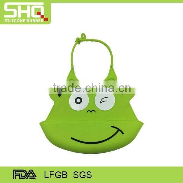 High Quality silicone baby bib eco-friendly waterproof Cartoon baby bibs wholesale