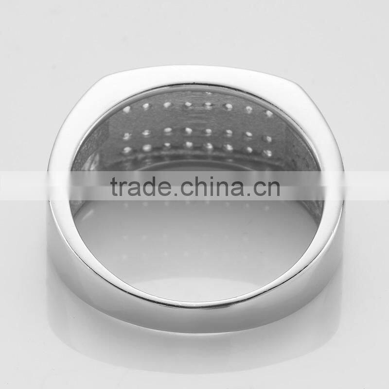 CYW exquisite cubic zirconia engagement rings 925 sterling silver rings for men