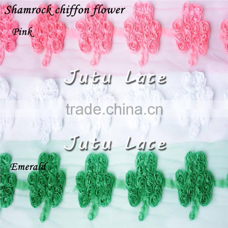 Low-priced to sale shamrock flower, Easter day accessories/ shabby leaves flower