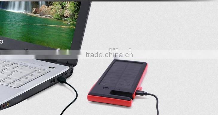 wholesale 2016 Outdoor waterproof rohs solar dual usb 8800mah power bank for iphone