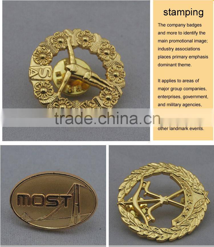 Professional metal sheriff star badge with CE certificate