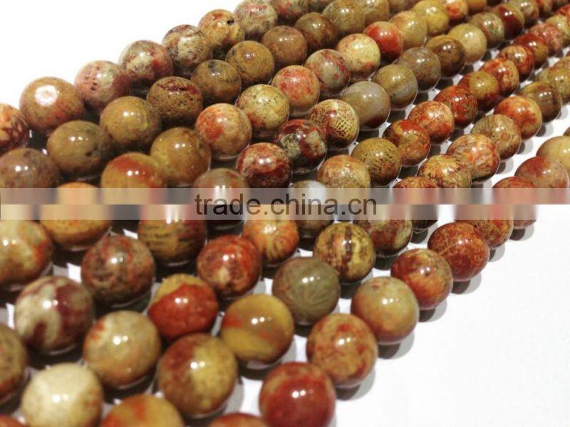 Wholesale high quality Smooth Polished Natural Fossilized Coral Stone cabochon