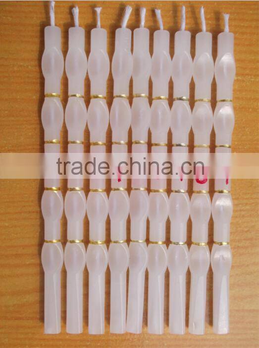 Smokeless and Drippless Paraffin Wax White Decorative Birthday Candle