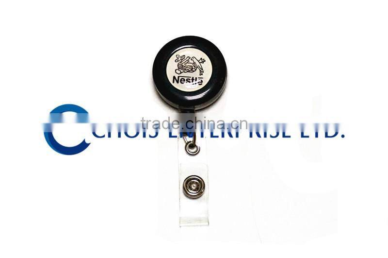Custom Single Side Logo Retractable Badge Reel, High Quality