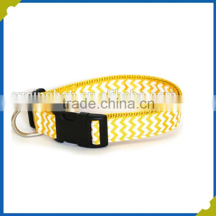 Manufacturer customized Pet Collars Leashes Type sublimation Polyester webbing dog collar leash