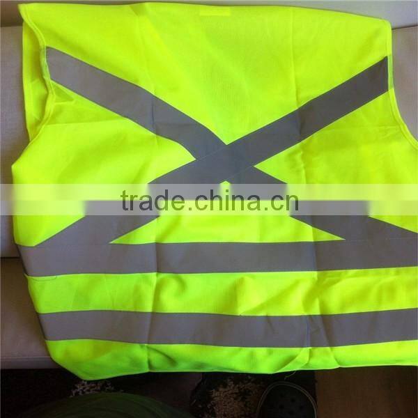 high visibility traffic safety vest fabric