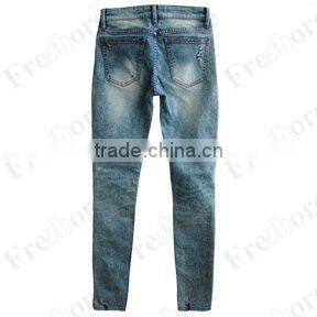 Lady's jeans JS-10915# bleach blue
