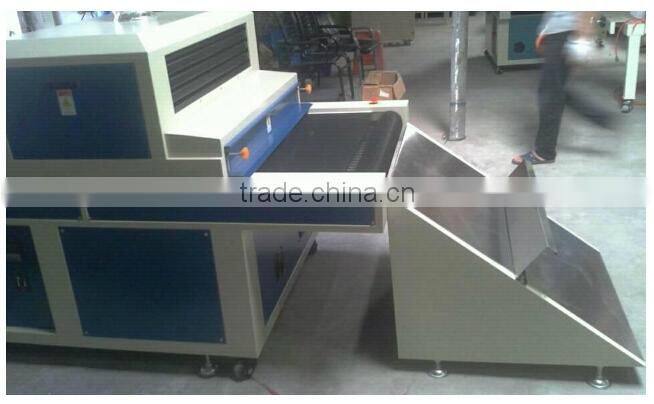 high speed plane uv drying oven with unloading system for pvc, paper,uv glue machines for sale