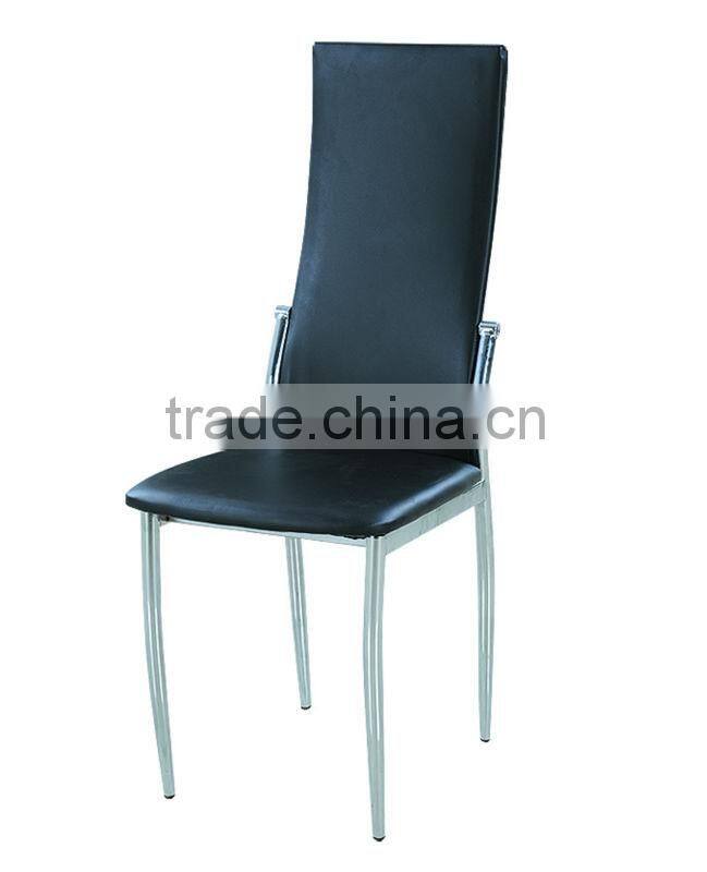 wholesale PVC seat & back metal tube dining chair
