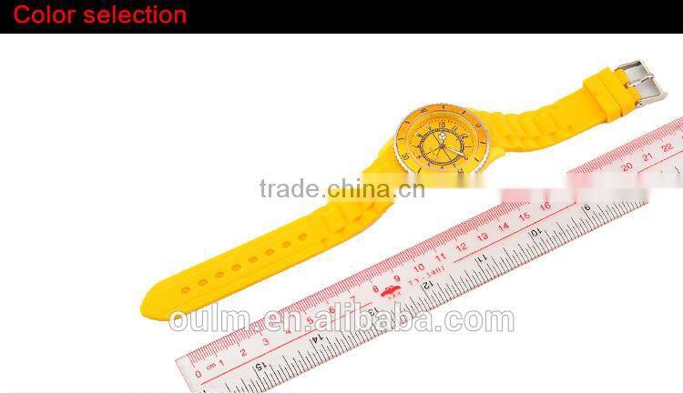 silicone wrist watch lady vogue watch fashion stylish quartz watch