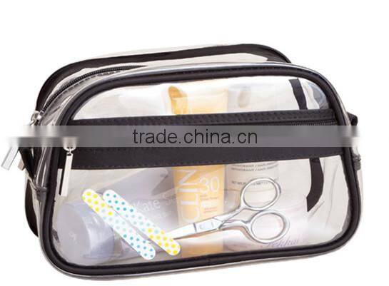 unique customized transparent EVA pvc zipper bag