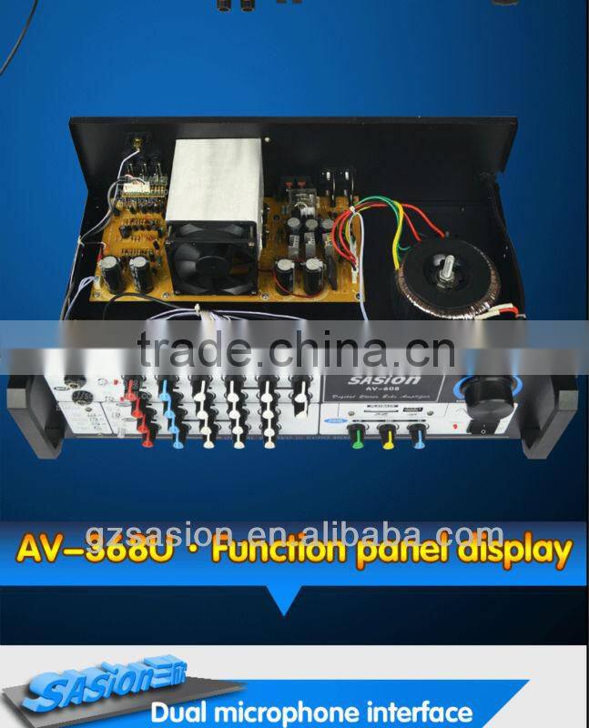 Sasion AV-608 digital stereo echo audio professional power amplifier hot sale
