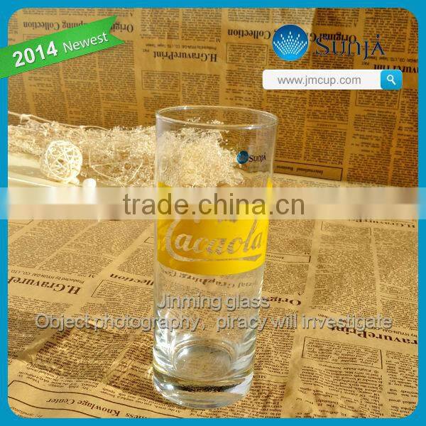 Top quality custom drinking cup cheap price wholesale cup glass promotional glass