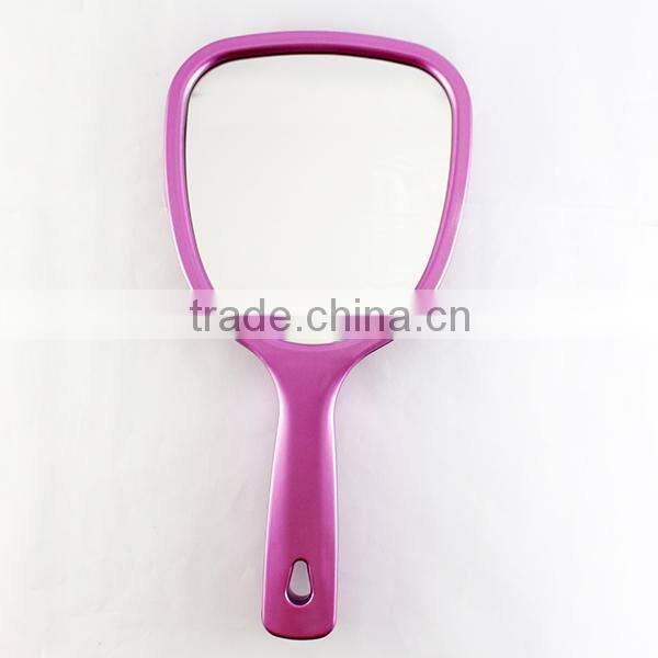 square plastic decorative handheld magnifier mirror