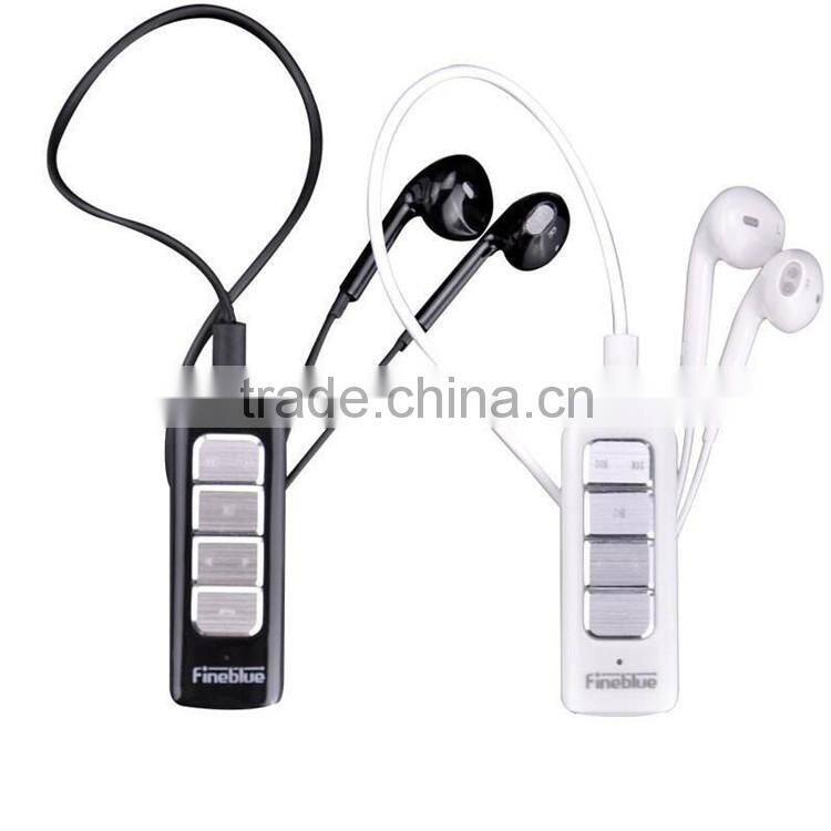New Arrival Fineblue I5S Bluetooth V4.0 Earphone Lavalier Music Voice Stereo Binaural Headset For All SmartPhone