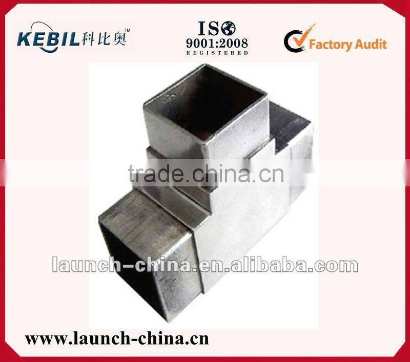 stainless steel 4 way square tube connector 40mm