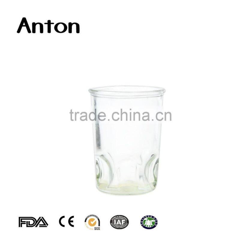 70ml 2016 newest style glass cup with handle Machinemade frost cup glass