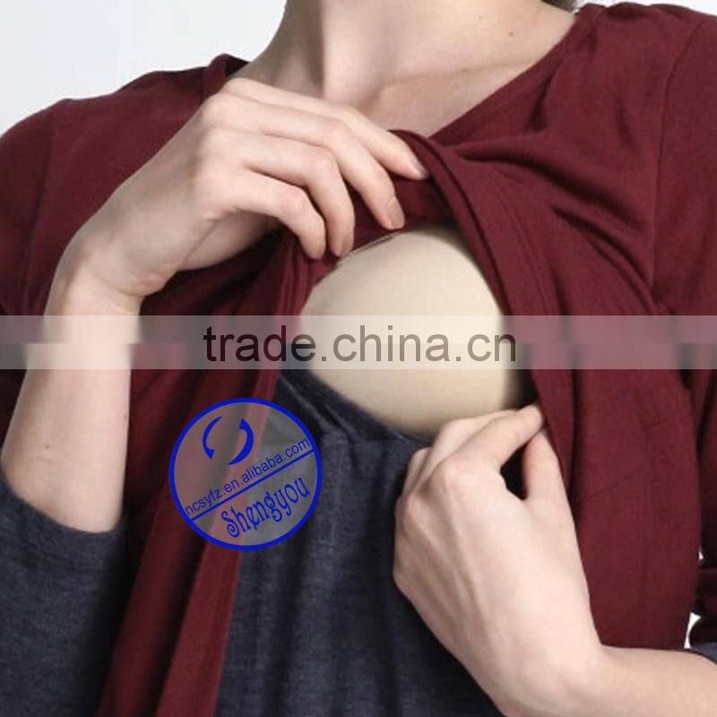 top quality 100 cotton adult breastfeeding top wholesale china