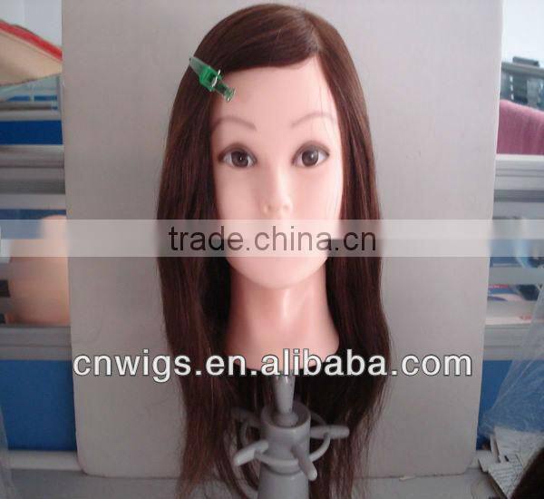 Premium Quality human hair training head/hairdressing training heads