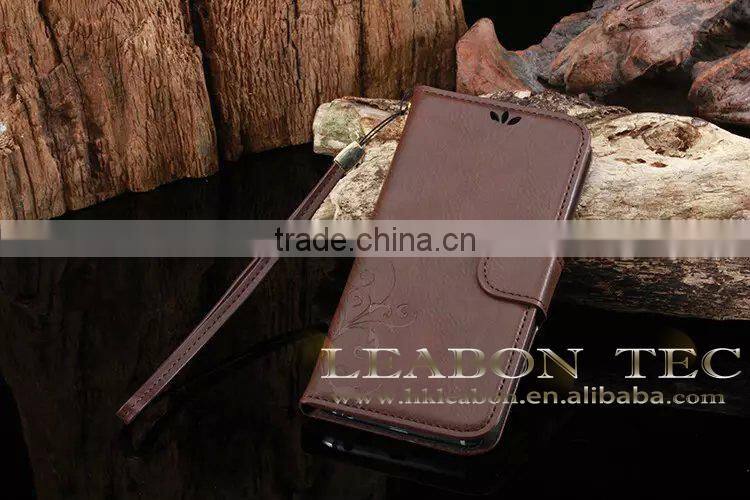 2015 new high quality retro leather case, for samsung galaxy s6 edge wallet case