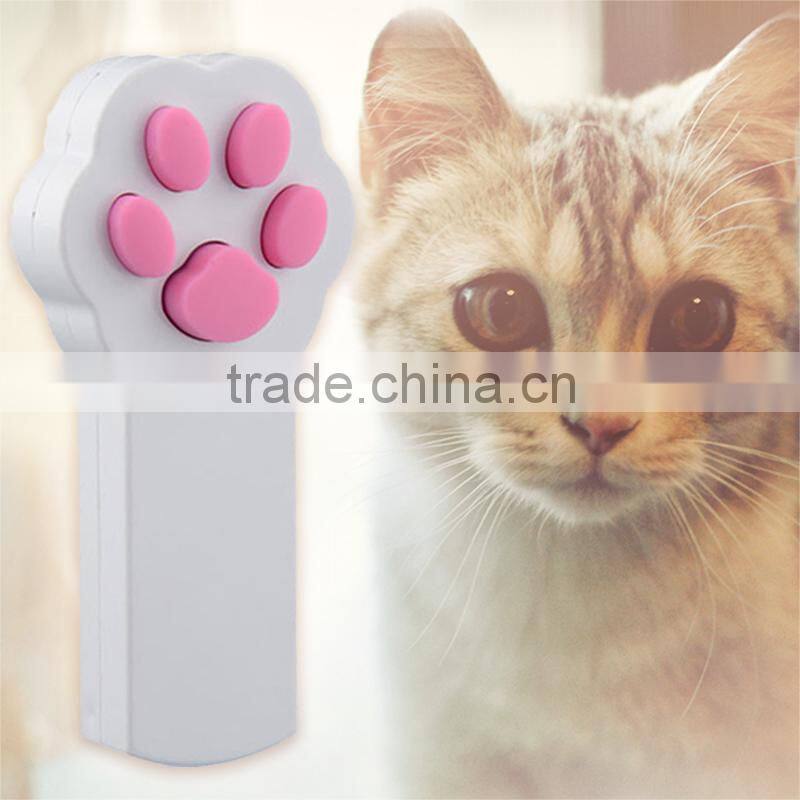 New Funny Pet Cat Interactive Automatic Red Laser Pointer toy electronic button battery