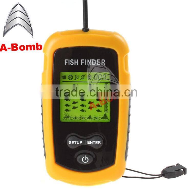 2016 A-bomb 100M Portable Sonar Sensor Fish Finder Alarm Fishing Finder Fishfinder