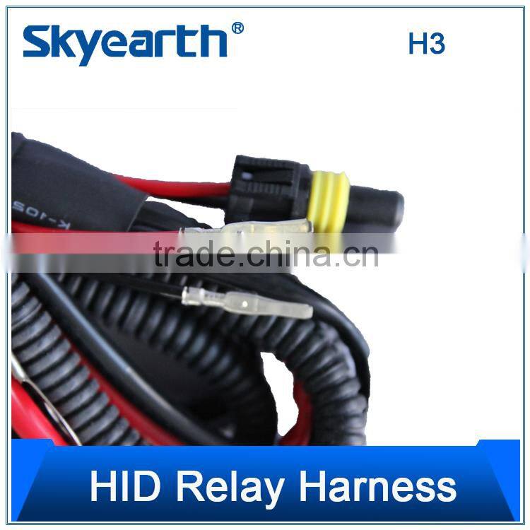 One wire work with two lamps accessory wiring harness, 3.6M ues for led work light and HID work light