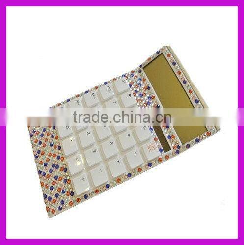 School hot selling rhinestone solar calculator for students BY 1859