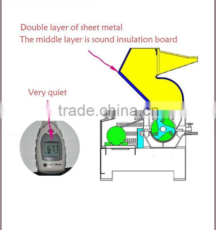 China factory price CE approved used plastic bottle grinder plastic recycling machine