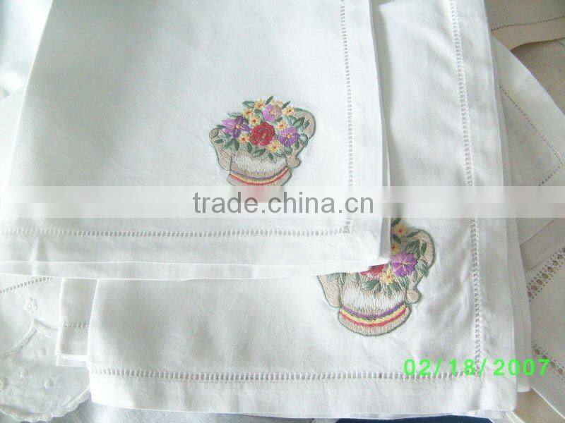 hand embroidery napkin