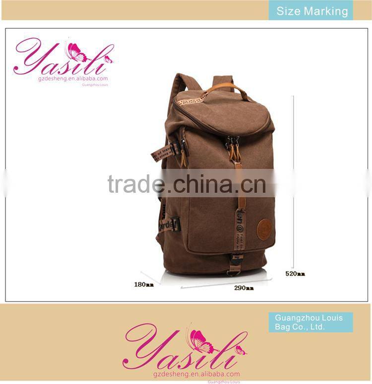 canvas backpack for men vintage canvas backpack Korean fashion backpack